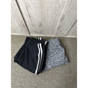 Lot of 2 Pairs of Jogger Track Pants Exercise Youth Girls Size Medium Pockets